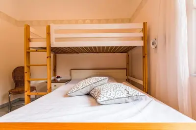 Ein Bett oder Betten in einem Zimmer der Unterkunft Seepferdchen