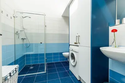 Ein Badezimmer in der Unterkunft Seepferdchen