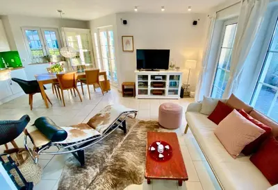 TV/Unterhaltungsangebot in der Unterkunft Ferienwohnung Dornrose 31