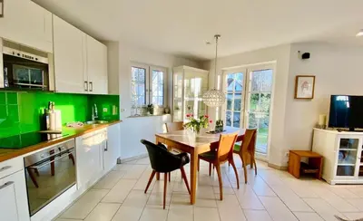 Küche/Küchenzeile in der Unterkunft Ferienwohnung Dornrose 31