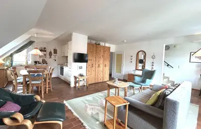 Ein Sitzbereich in der Unterkunft Resi Q7