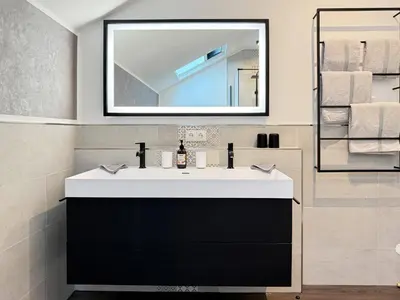 Ein Badezimmer in der Unterkunft Kleine Auszeit