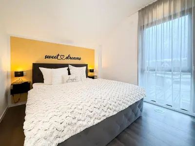 Ein Bett oder Betten in einem Zimmer der Unterkunft Kleine Auszeit