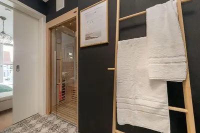 Ein Badezimmer in der Unterkunft Suite Azur