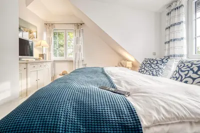 Ein Bett oder Betten in einem Zimmer der Unterkunft Rosenberg 27
