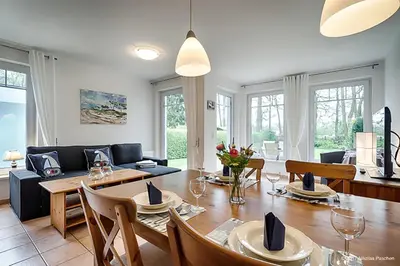 Ein Sitzbereich in der Unterkunft Aabenraa 1 1