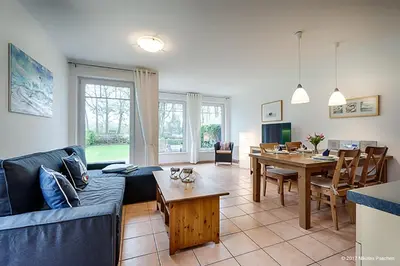 Ein Sitzbereich in der Unterkunft Aabenraa 1 1