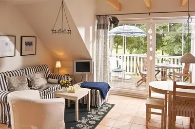 Ein Sitzbereich in der Unterkunft Aabenraa 1 3