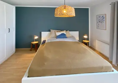 Ein Bett oder Betten in einem Zimmer der Unterkunft Aabenraa 2 1