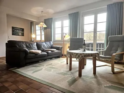 Ein Sitzbereich in der Unterkunft Resi E 7
