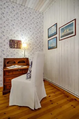 Ein Bett oder Betten in einem Zimmer der Unterkunft Kapitänssuite