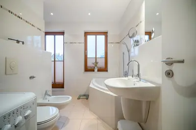 Ein Badezimmer in der Unterkunft Dünengras