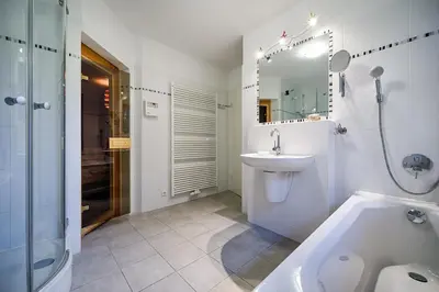 Ein Badezimmer in der Unterkunft Meeresbrise