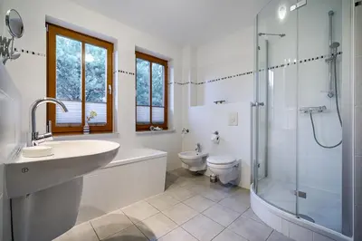 Ein Badezimmer in der Unterkunft Meeresbrise