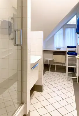 Ein Badezimmer in der Unterkunft Kapitänsgarten W13 Roth