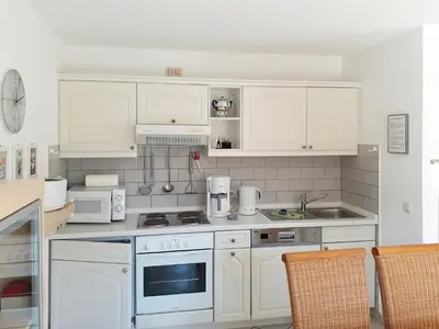 Küche/Küchenzeile in der Unterkunft Mühlenpark 1 Mühlenpark Haus 4 Wo 13