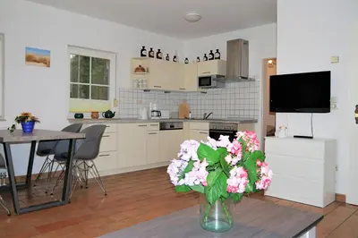 Küche/Küchenzeile in der Unterkunft Waldsiedlung 18 Haus 12 Wo 1