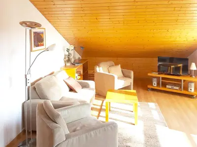 Ein Sitzbereich in der Unterkunft Haus Freya Wo 3