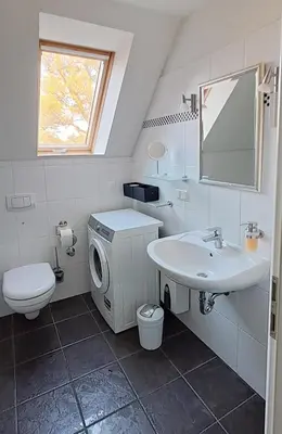 Ein Badezimmer in der Unterkunft Haus Kranich Wo 15