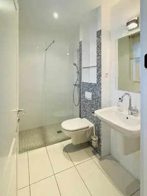 Ein Badezimmer in der Unterkunft Wiecker Landhus FHH 1