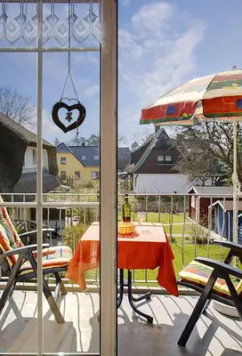 Ein Patio oder anderer Außenbereich in der Unterkunft Kastanienhof Wo 2