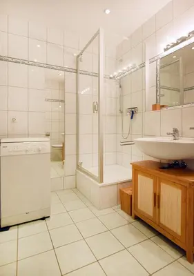 Ein Badezimmer in der Unterkunft Kastanienhof Wo 2
