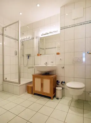 Ein Badezimmer in der Unterkunft Kastanienhof Wo 2