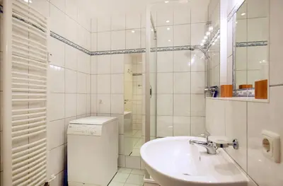 Ein Badezimmer in der Unterkunft Kastanienhof Wo 2