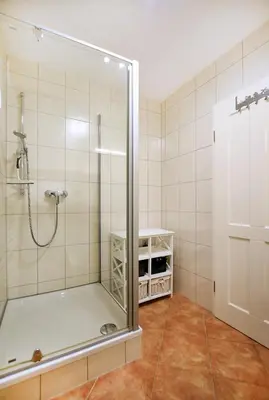 Ein Badezimmer in der Unterkunft Havelland W 2