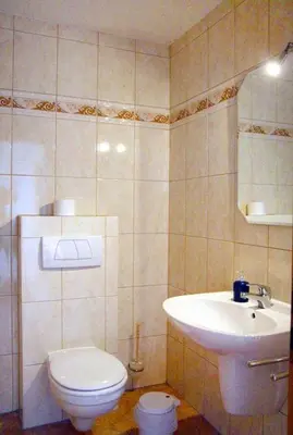 Ein Badezimmer in der Unterkunft Haus Nordlicht