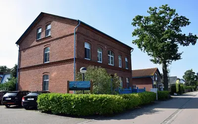 Das Gebäude in dem sich die Ferienwohnung befindet