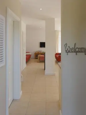 Ein Bett oder Betten in einem Zimmer der Unterkunft Wiecker Landhus FHH 2