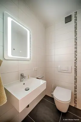 Ein Badezimmer in der Unterkunft Strandsüchtig