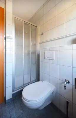Ein Badezimmer in der Unterkunft Meereslust