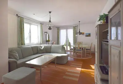 Ein Sitzbereich in der Unterkunft Mühlenstraße 3 a Wohnung 1