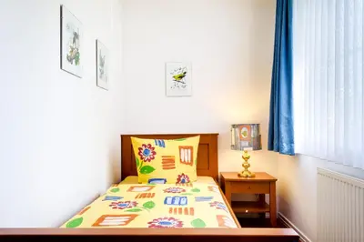Ein Bett oder Betten in einem Zimmer der Unterkunft Mühlenstraße 3 a Wohnung 1