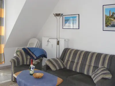 Ein Sitzbereich in der Unterkunft Haus 