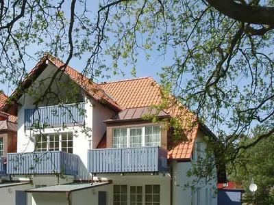 Das Gebäude in dem sich die Ferienwohnung befindet