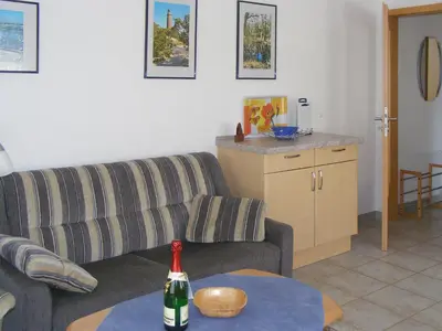 Ein Sitzbereich in der Unterkunft Haus 