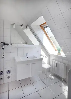 Ein Badezimmer in der Unterkunft Haus am Brunnen Haus 