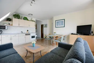 Küche/Küchenzeile in der Unterkunft Haus am Brunnen Haus 