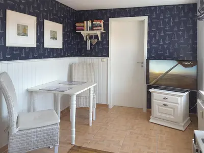 TV/Unterhaltungsangebot in der Unterkunft Kapitänshaus Mühlenpark Haus 6 Wo 26