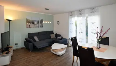 Ein Sitzbereich in der Unterkunft Hagenstraße 4