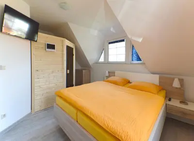 Ein Bett oder Betten in einem Zimmer der Unterkunft Hagenstraße 4