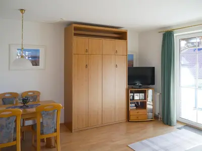TV/Unterhaltungsangebot in der Unterkunft Frieseneck Wohnung 20