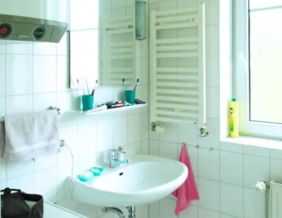 Ein Badezimmer in der Unterkunft Frieseneck Wohnung 20
