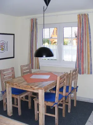 Ein Sitzbereich in der Unterkunft Mühlenpark 2 Mühlenpark Haus A Wo 3