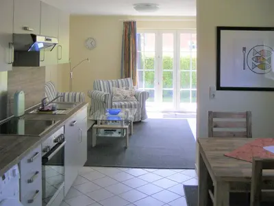 Küche/Küchenzeile in der Unterkunft Mühlenpark 2 Mühlenpark Haus A Wo 3
