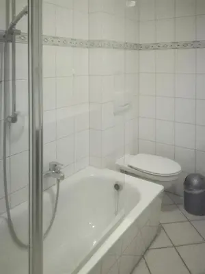 Ein Badezimmer in der Unterkunft Mühlenpark 2 Mühlenpark Haus A Wo 3