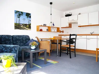 Küche/Küchenzeile in der Unterkunft Eichenpark Haus 1 Wohnung 5